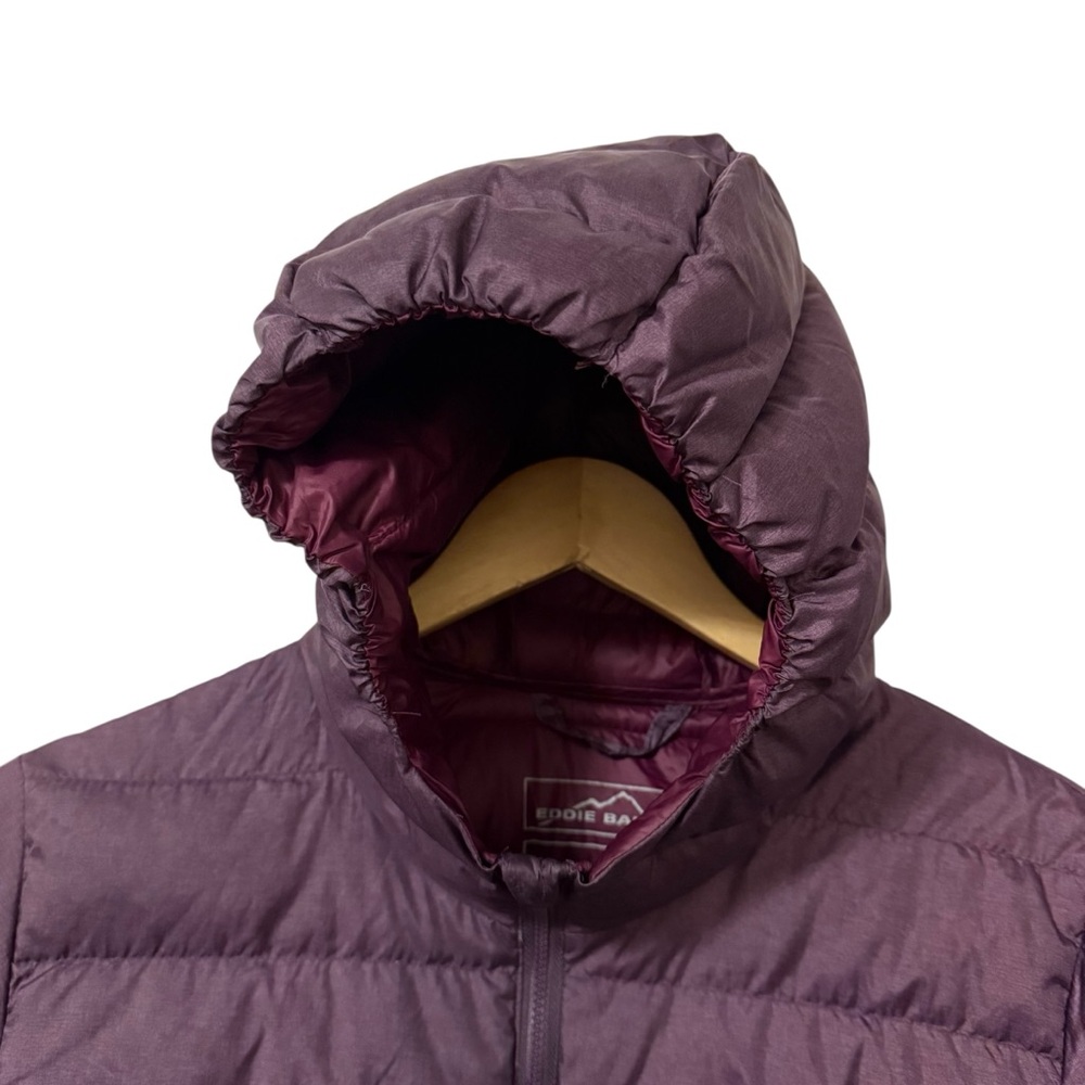 Eddie Bauer CirrusLite Jacket EB650 Women’s Medium Purple Down Puffer Quilted - Picture 4 of 10